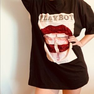 PlayboyxMissguided Oversized Tee